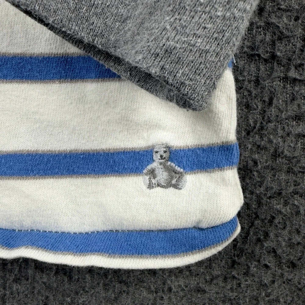 BabyGap Toddler Boys 3Y Blue White‎ Striped Layered Look Long Sleeve T-Shirt
